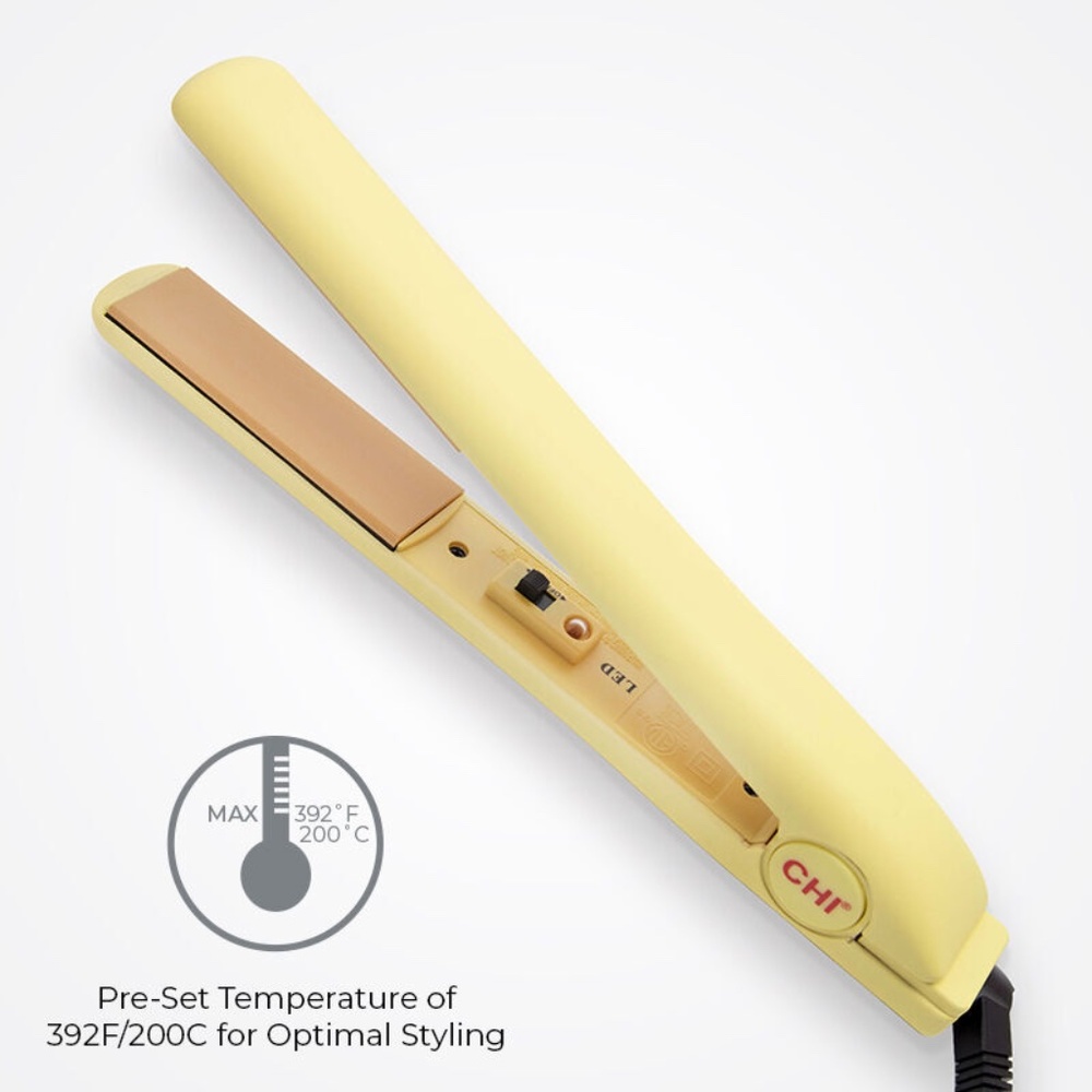 New CHI 1 Inch Ceramic Hairstyling Flat Iron - Ray of Sunshine